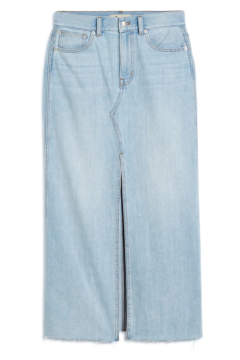 The Rilee Denim Midi Skirt, Alternate, color, FITZGERALD WASH