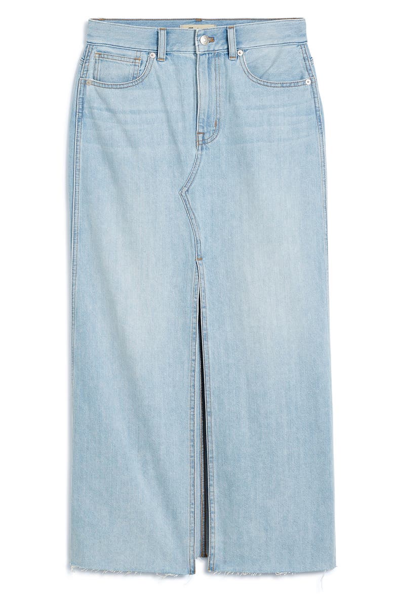 Madewell The Rilee Denim Midi Skirt, Alternate, color, Fitzgerald Wash