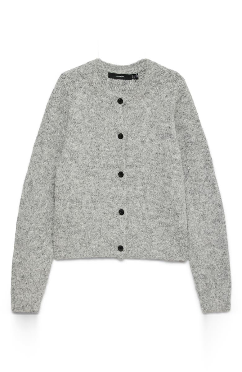 VERO MODA Novah Cardigan, Alternate, color, Medium Grey Melange