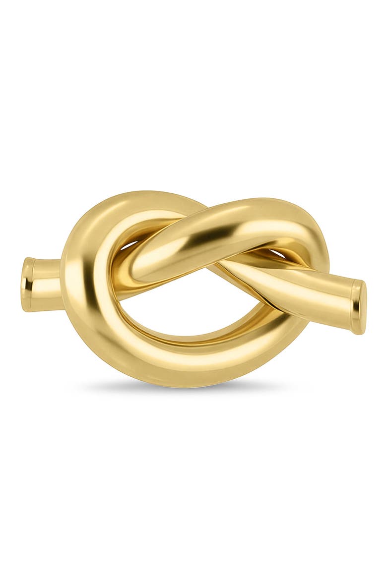 14k Gold Knotted Stud Earrings, Alternate, color, 14K YELLOW GOLD