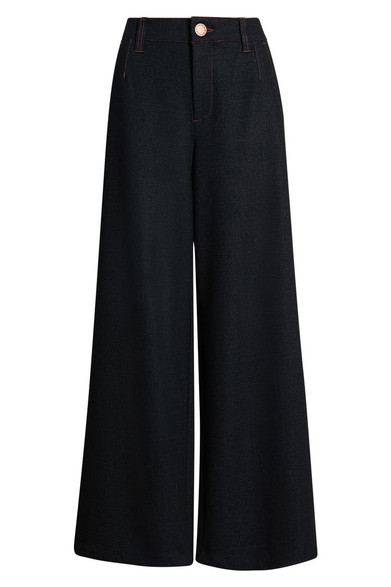 Whitney Skyrise Flat Front Wide Leg Pants, Alternate, color, DARK INDIGO