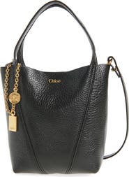 Chloé Small Spin Leather Crossbody Tote