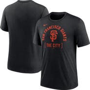 Nike Men's Nike Heather Black San Francisco Giants Swing Big Tri-Blend T-Shirt
