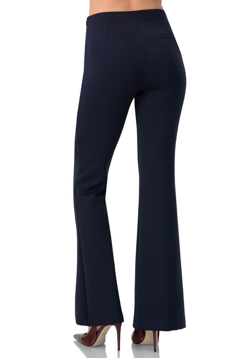 Semi-Flared Trousers, Alternate, color, Navy Blue