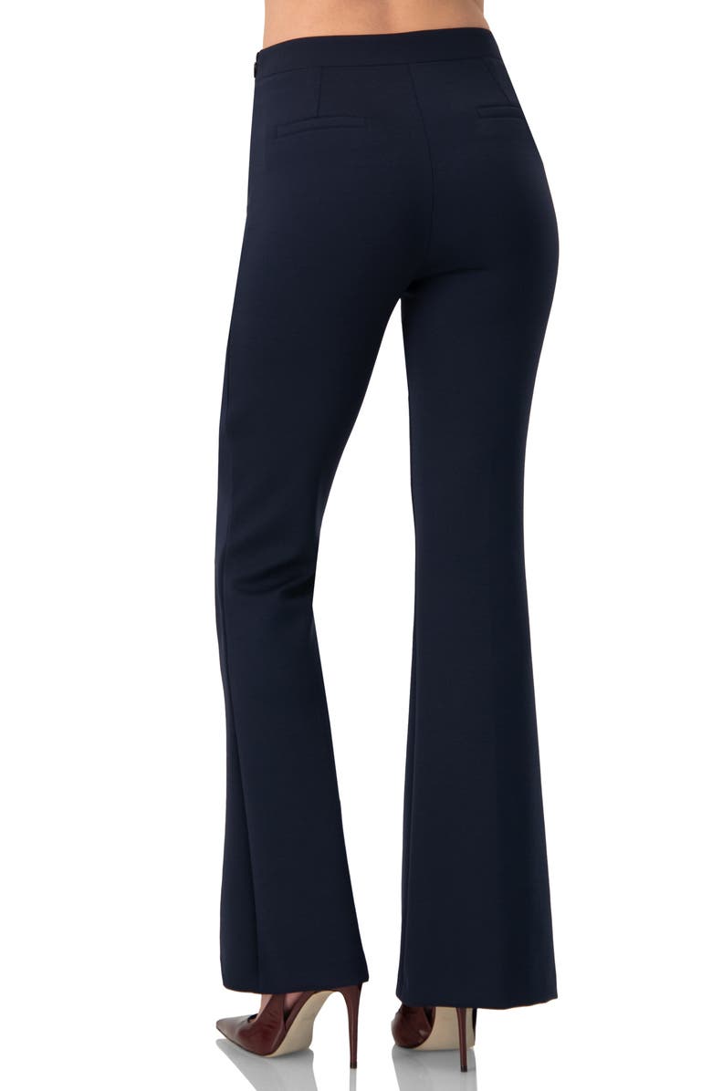 IVONNE Semi-Flared Trousers, Alternate, color, Navy Blue