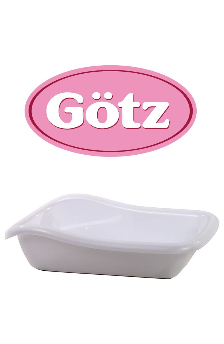 Gotz Boutique Pretend White Bath Tub for Baby Dolls up to 13 in., Alternate, color, 