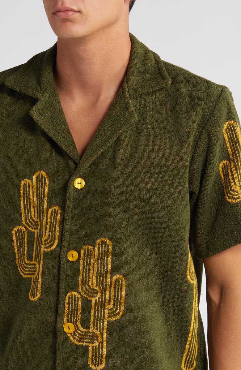 OAS Mezcal Terry Cloth Camp Shirt, Alternate, color,