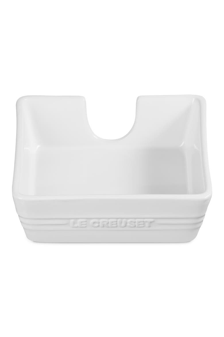 Signature Stoneware Cocktail Napkin Holder, Alternate, color, WHITE