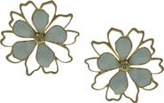 OLIVIA WELLES Kalei Oversize Floral Stud Earrings