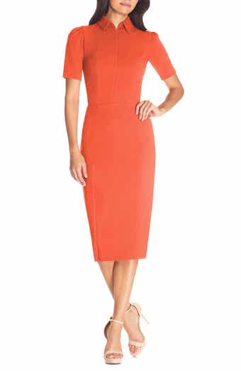 Dress the Population Gloria Front Zip Sheath Dress