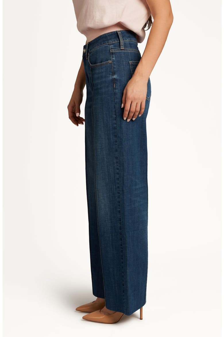 High Waist Wide Leg Trouser Jeans, Alternate, color, BOZEMAN MEDIUM WASH