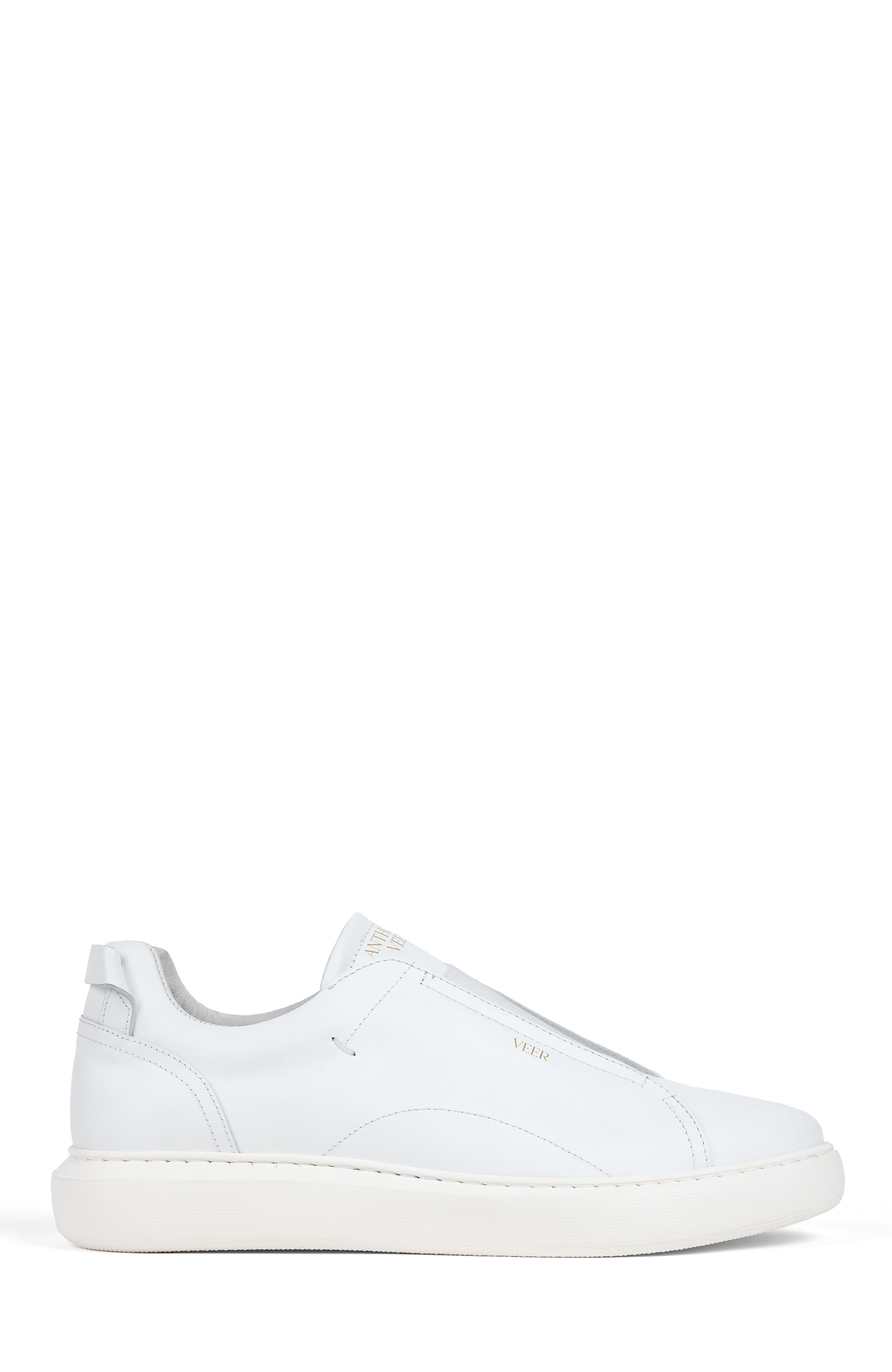 Anthony Veer Lucas Laceless Sneaker, Alternate, color, White