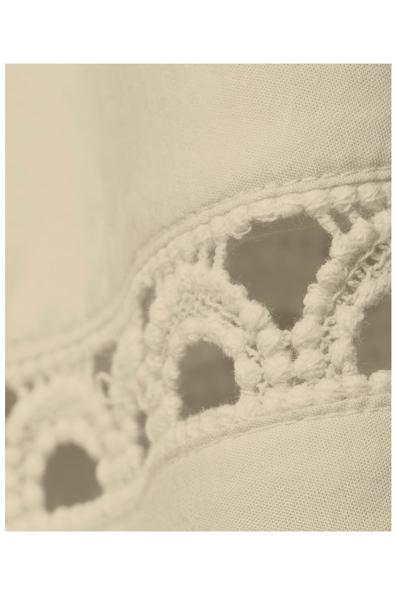 Voile Ladder Trim Mini Skirt, Alternate, color, Dried Bamboo
