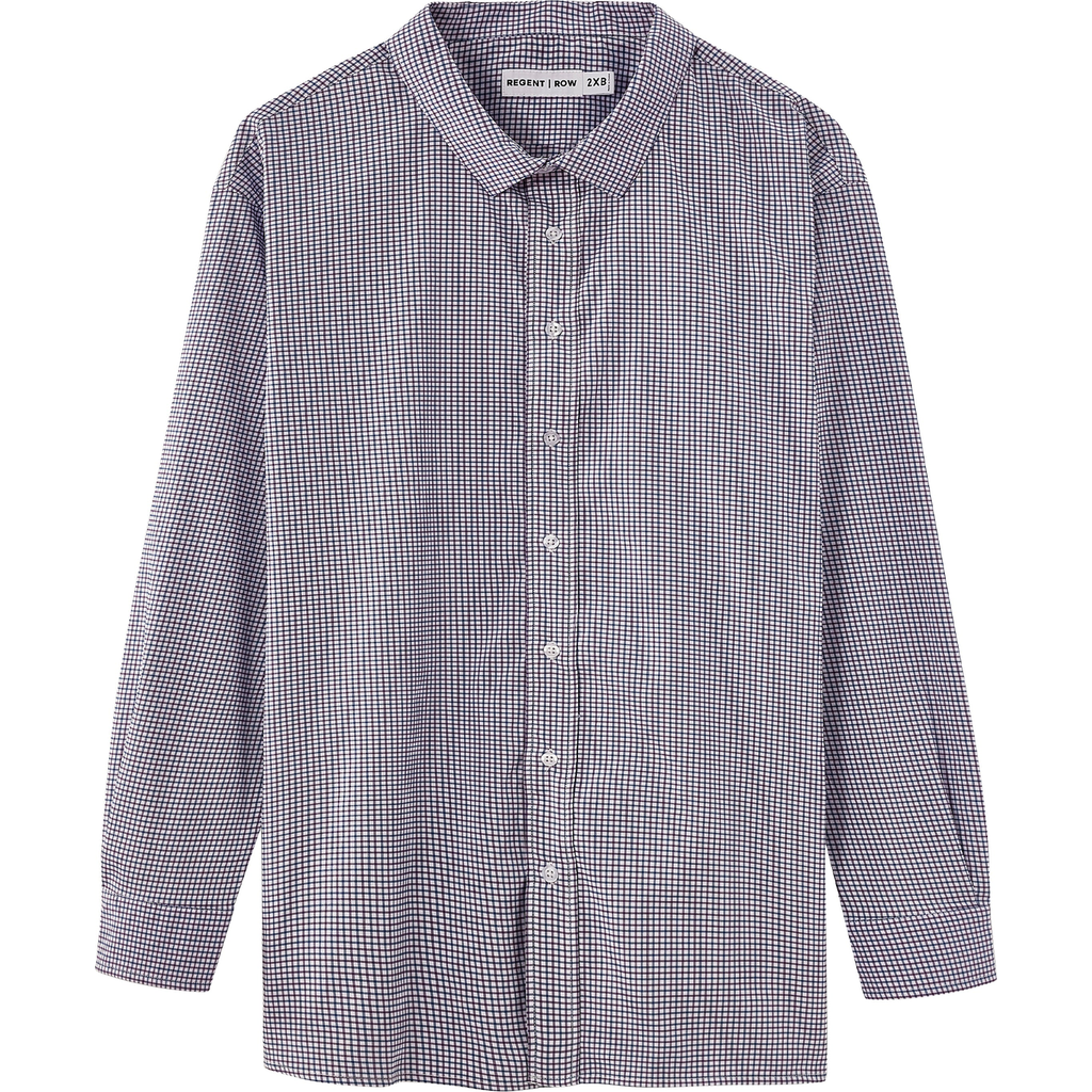 Regent Row Men's Big and Tall Long Sleeve Stanton Shirt, Tailored Fit, Performance Fabric & Ventilated Armholes in Traditional-Plaid  product