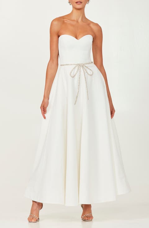 Grace Strapless Fit & Flare Dress