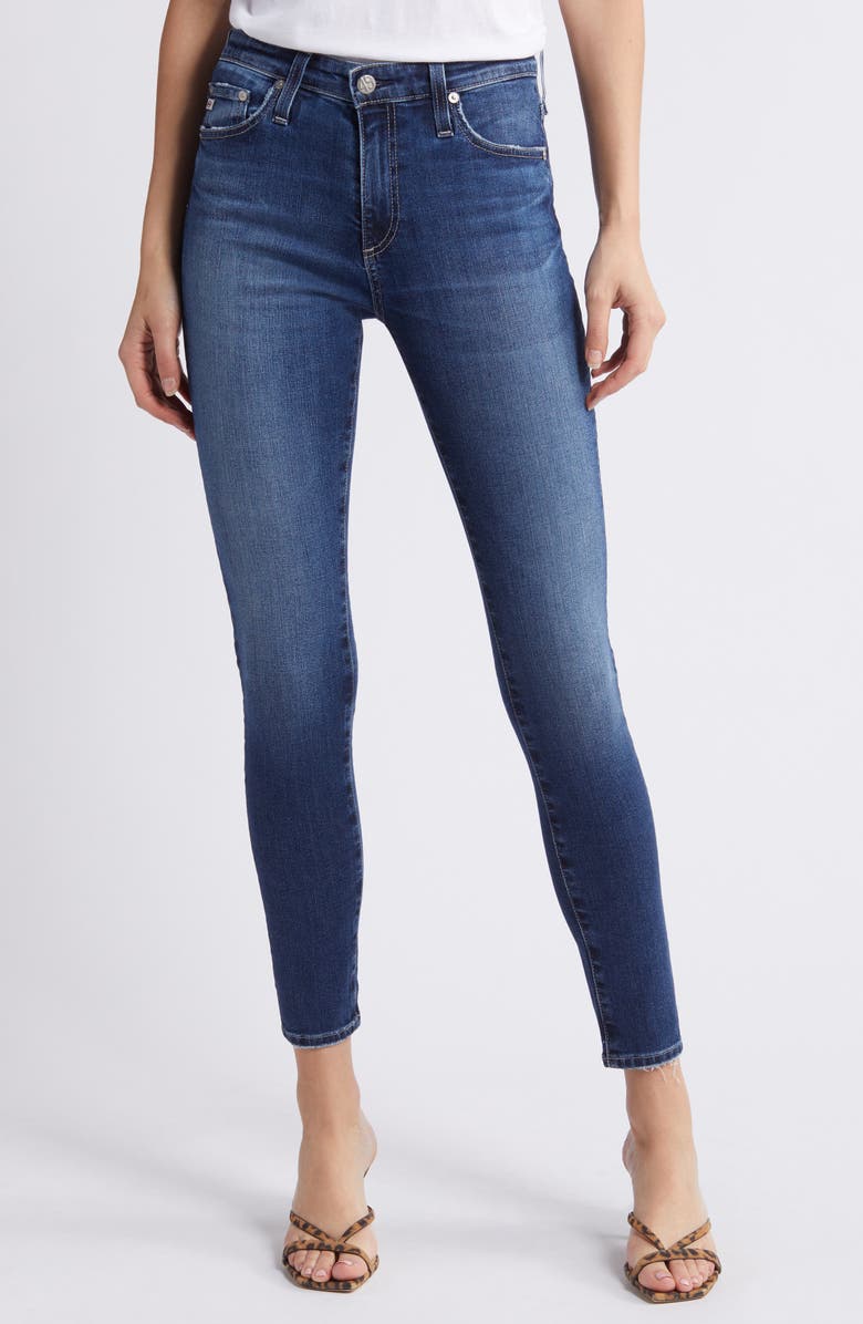 AG Farrah High Waist Ankle Skinny Jeans, Main, color, 11 Years Palos Verdes
