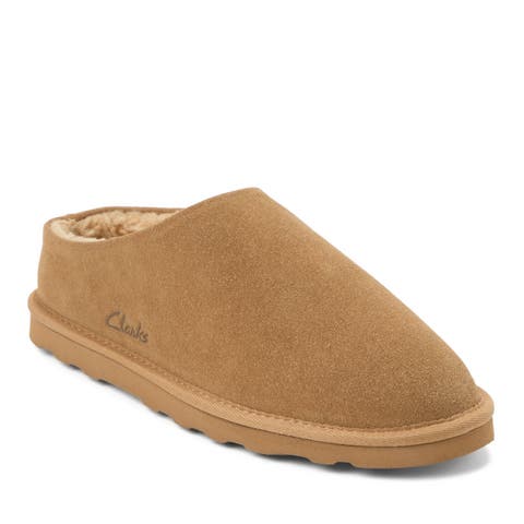 Genuine Cow Suede Clog Slippers
