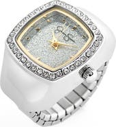 Jessica Simpson Glitter Ring Watch