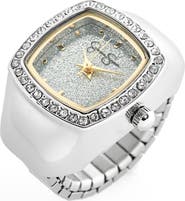 Jessica Simpson Glitter Ring Watch