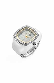 Jessica Simpson Glitter Ring Watch