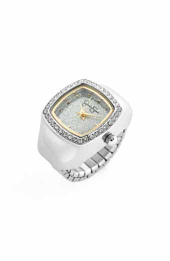 Jessica Simpson Glitter Ring Watch