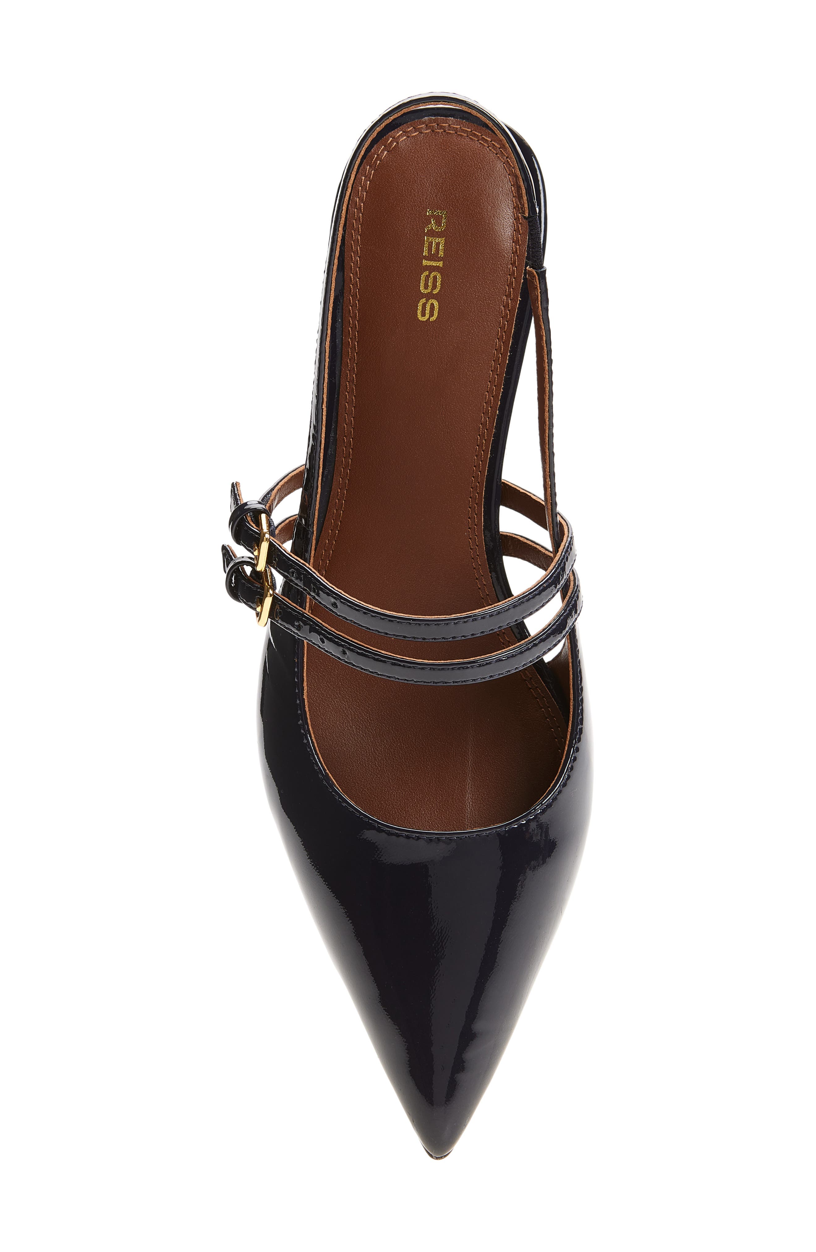 Isla Pointed Toe Slingback Sandal, Alternate, color, NAVY