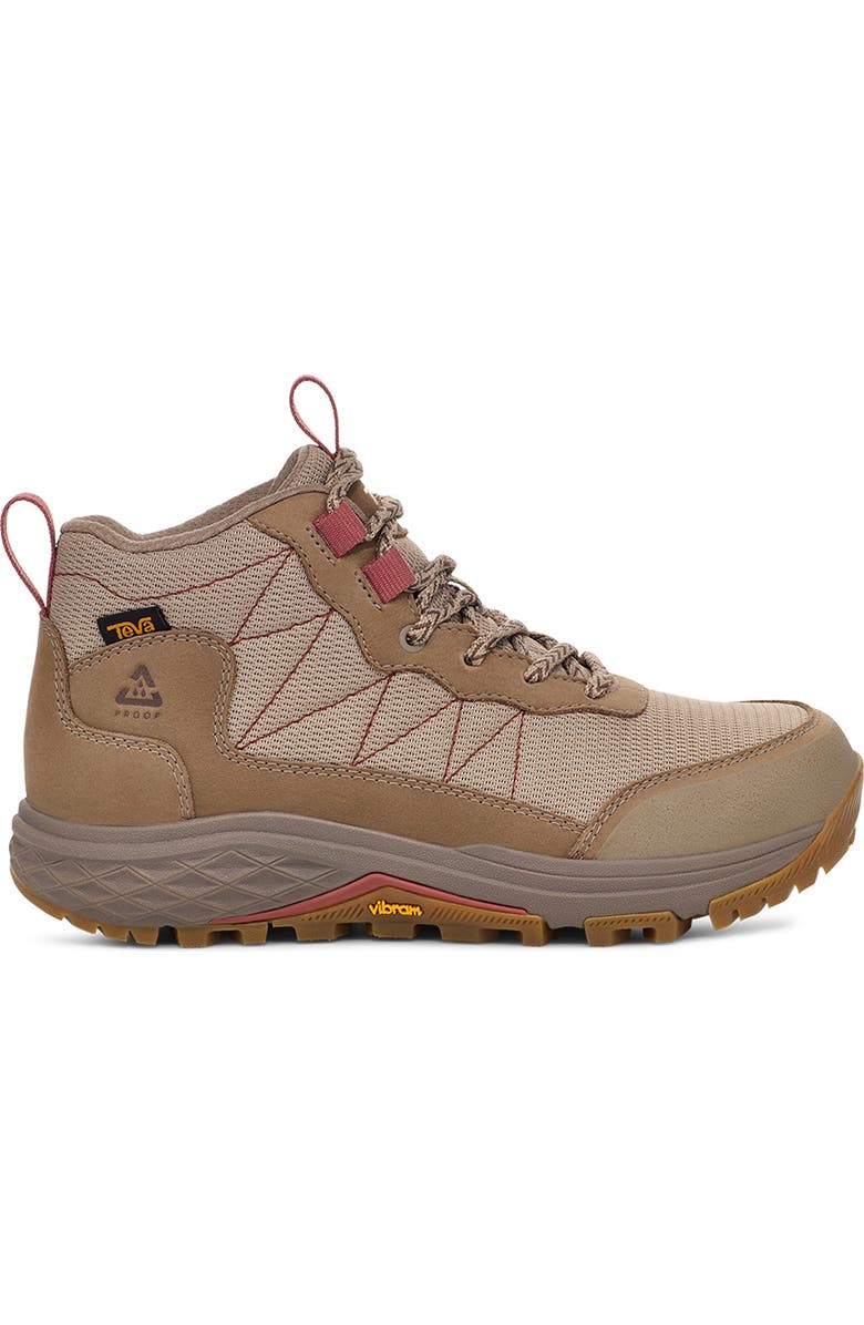 Teva Ridgeview Mid Hiking Boot, Alternate, color, Desert Taupe/ Marsala