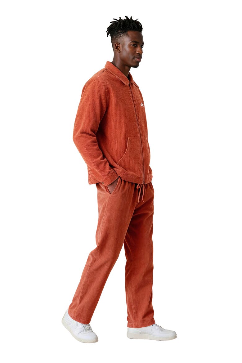 Corduroy Joggers, Alternate, color, TERRACOTTA