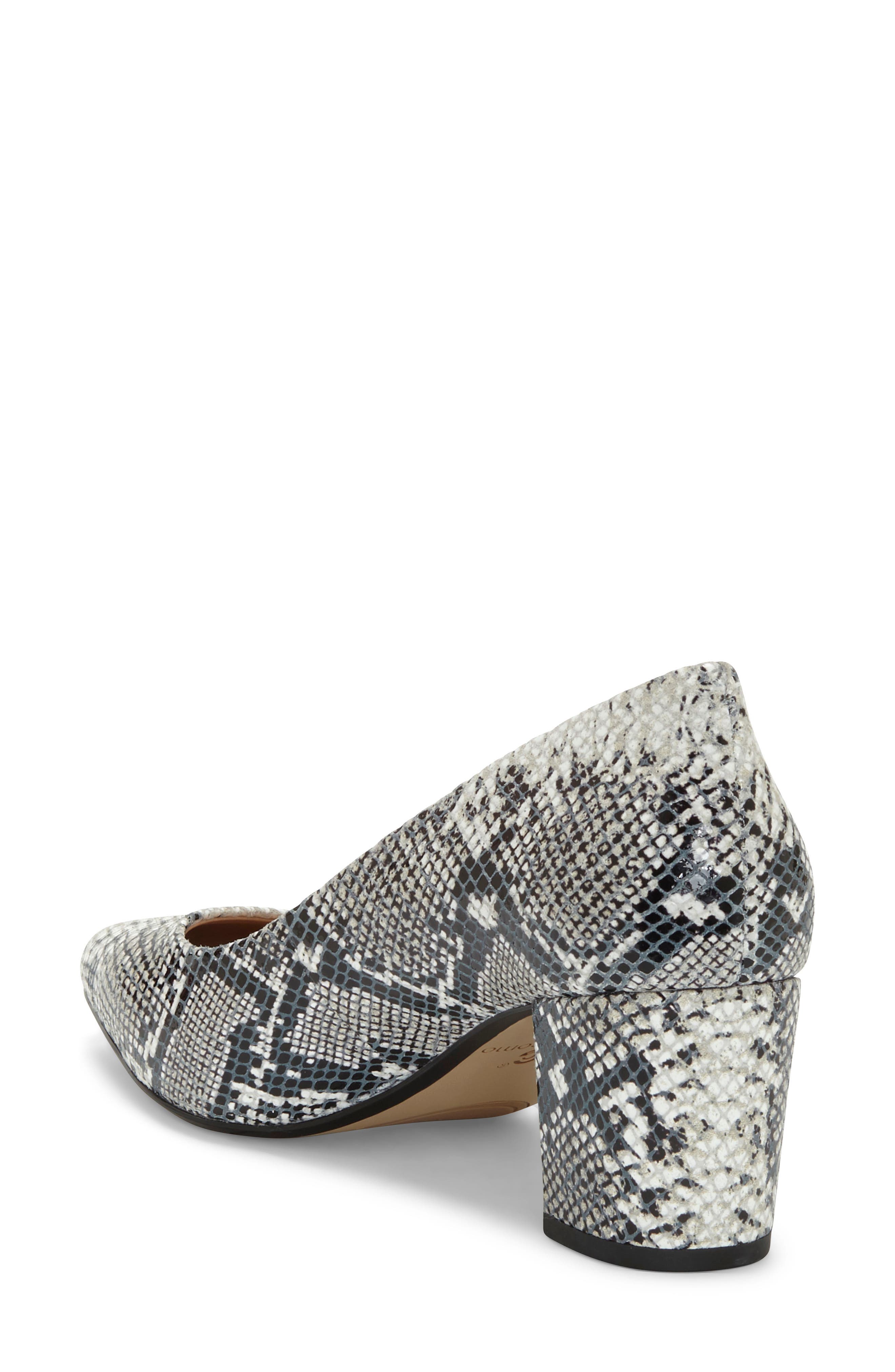 Ryanna Pump, Alternate, color, WHITE SNAKE PRINT LEATHER