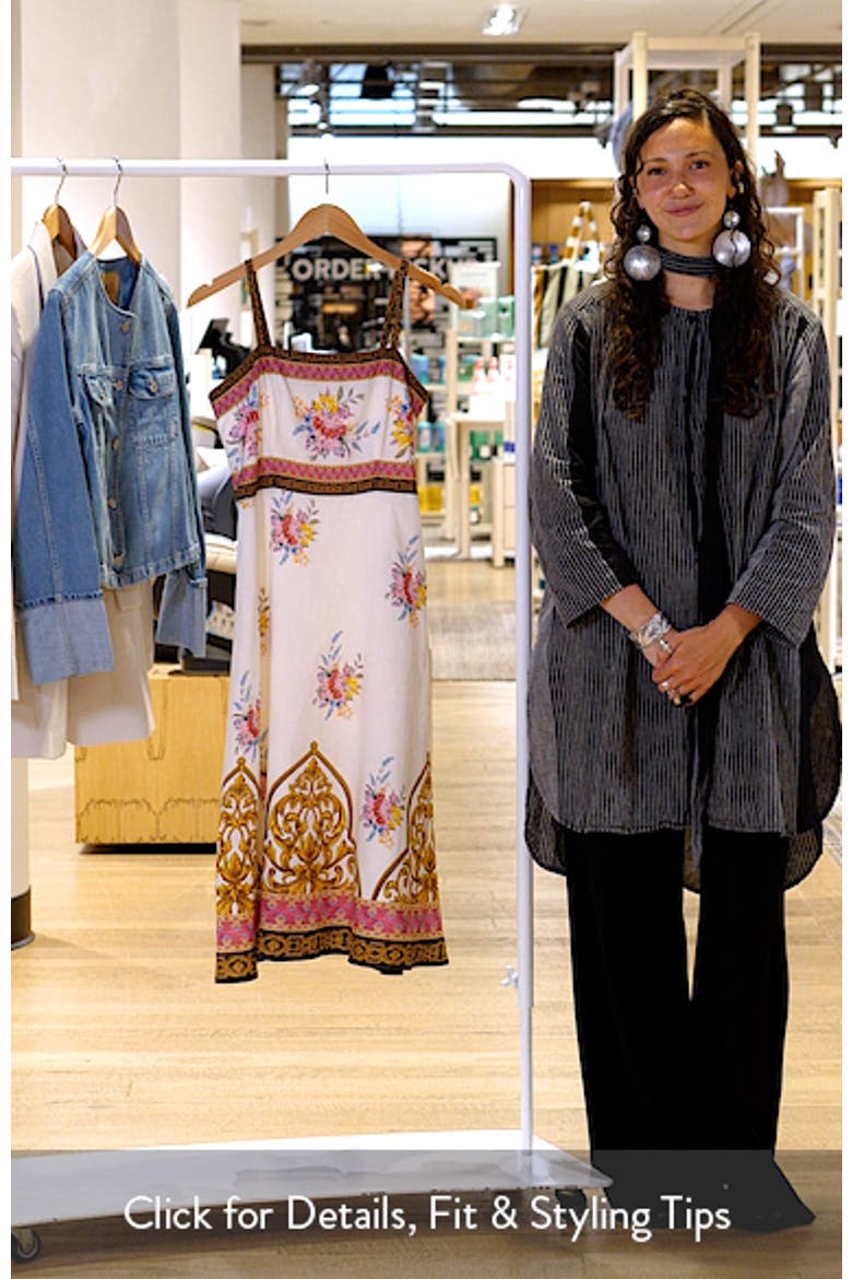 The Annalise Sleeveless Linen Blend Midi Dress video