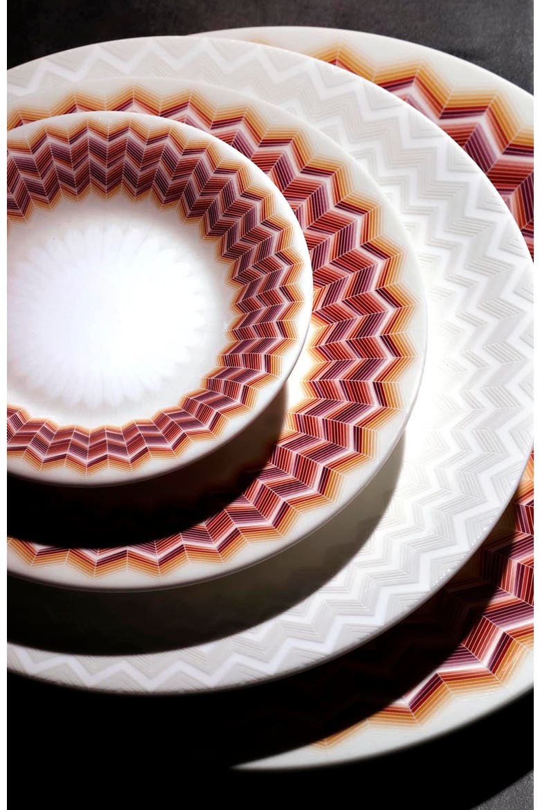 Bread and Butter Plates ZIG ZAG Set of 6 Jarris 156 diam. 6", Alternate, color, Multicolor