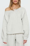 Princess Polly Wellness One-Shoulder Sweatshirt