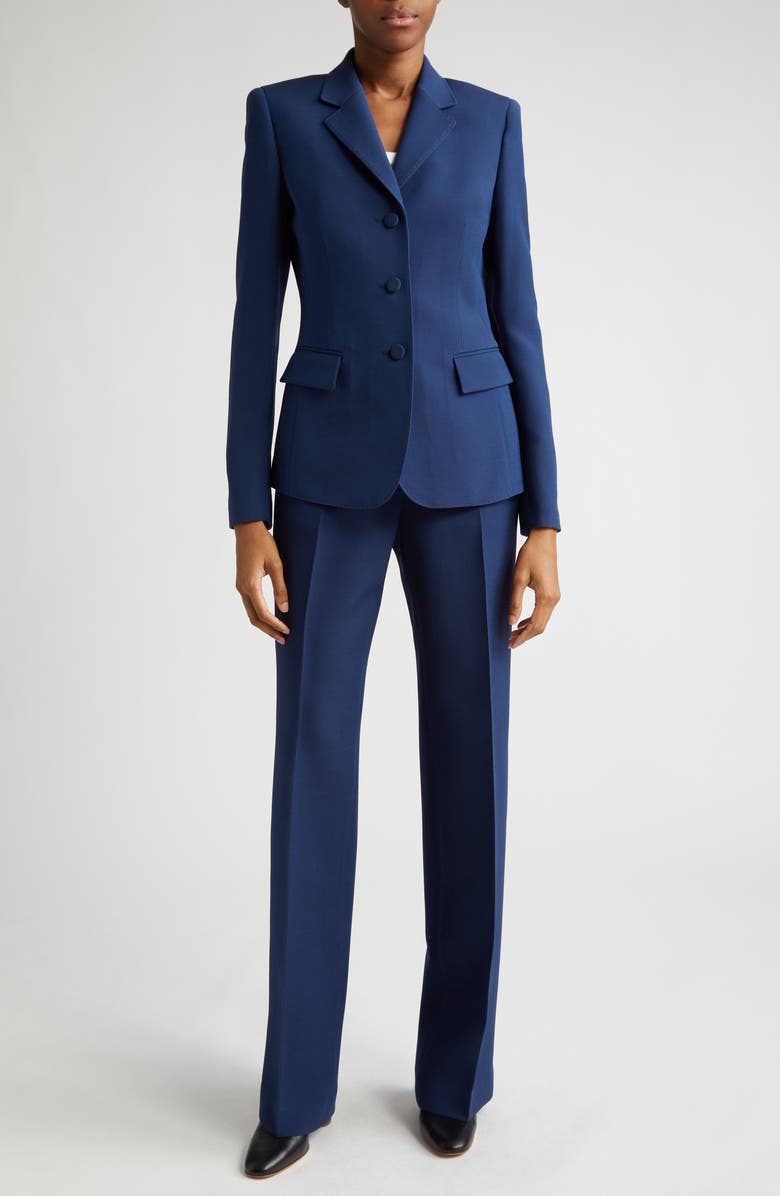 Lafayette 148 New York Academy Wool & Silk Crepe Blazer, Alternate, color, 