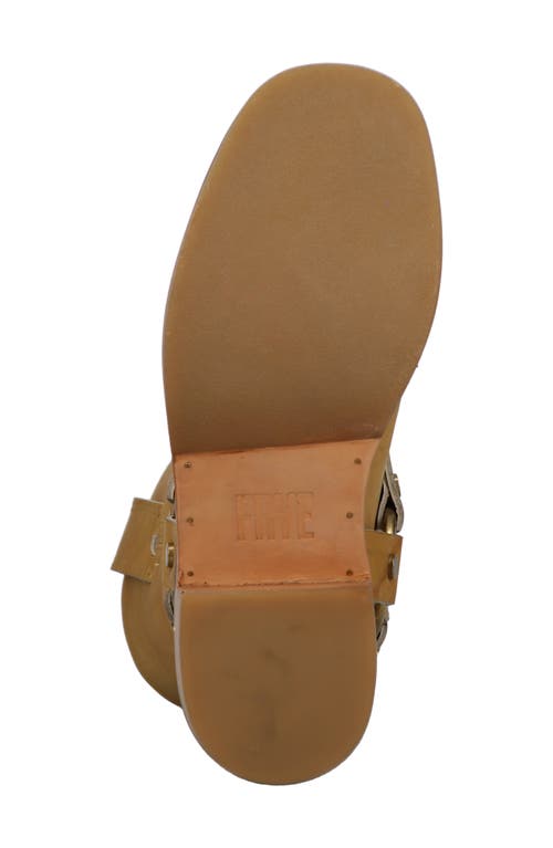 Frye Kate Harness Block Heel Tall Boots In Yellow
