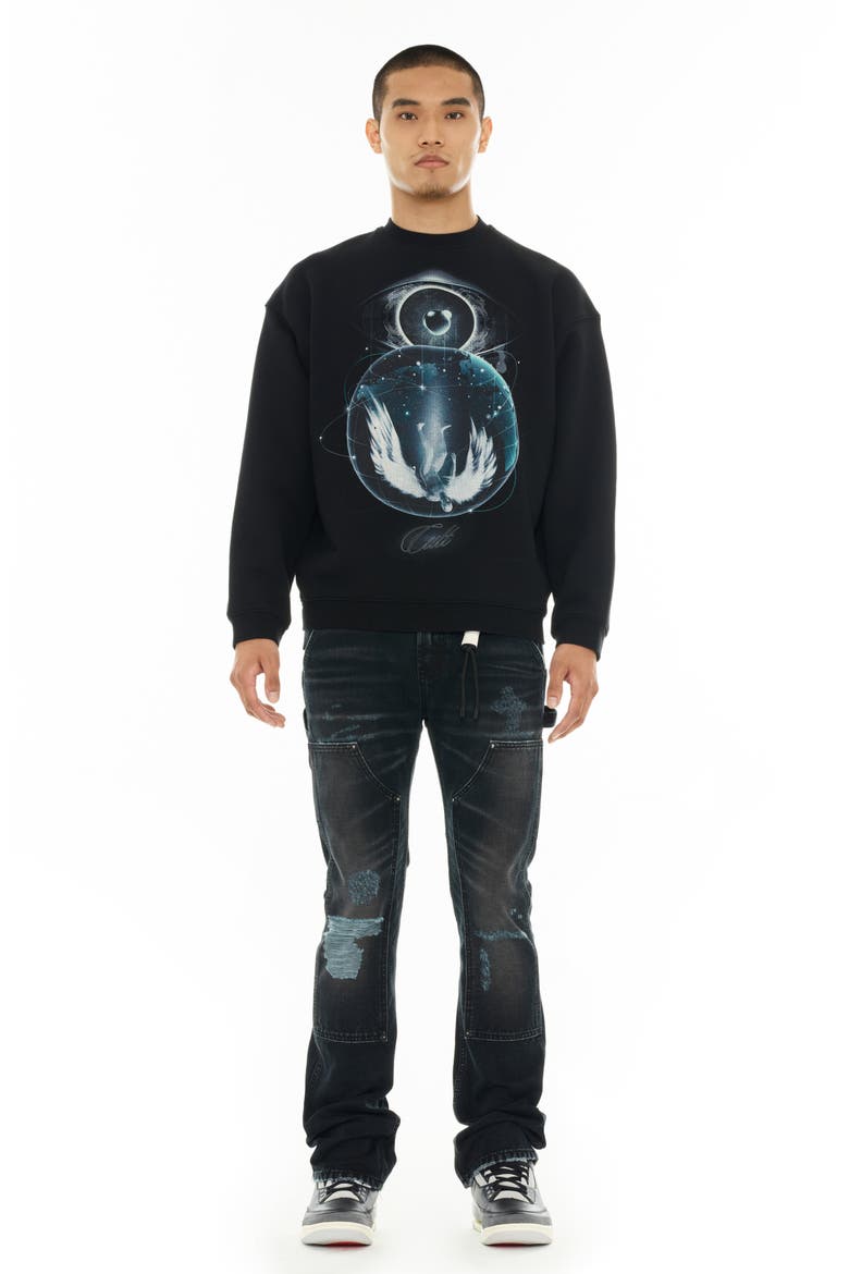 Lenny Carpenter Bootcut Jeans, Alternate, color, VINTAGE BLACK