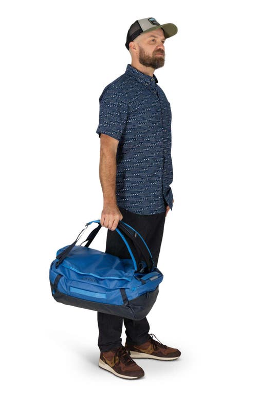 Osprey Transporter 30-liter Duffle Carry-on Luggage In Blue Flame/nocturnal Blue