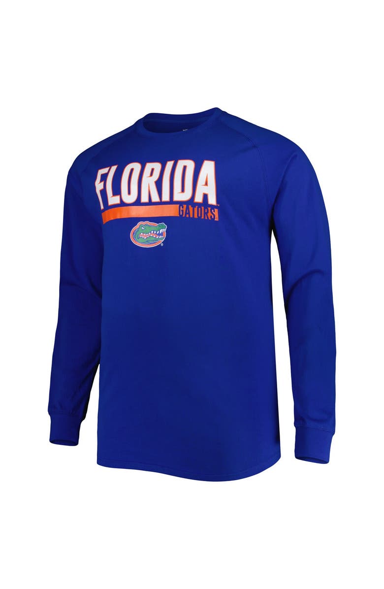 PROFILE Men's Royal Florida Gators Big & Tall Two-Hit Long Sleeve T-Shirt, Alternate, color, 