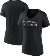 FANATICS Women's Fanatics Branded Black St. Louis City SC Lucky City Pride V-Neck T-Shirt