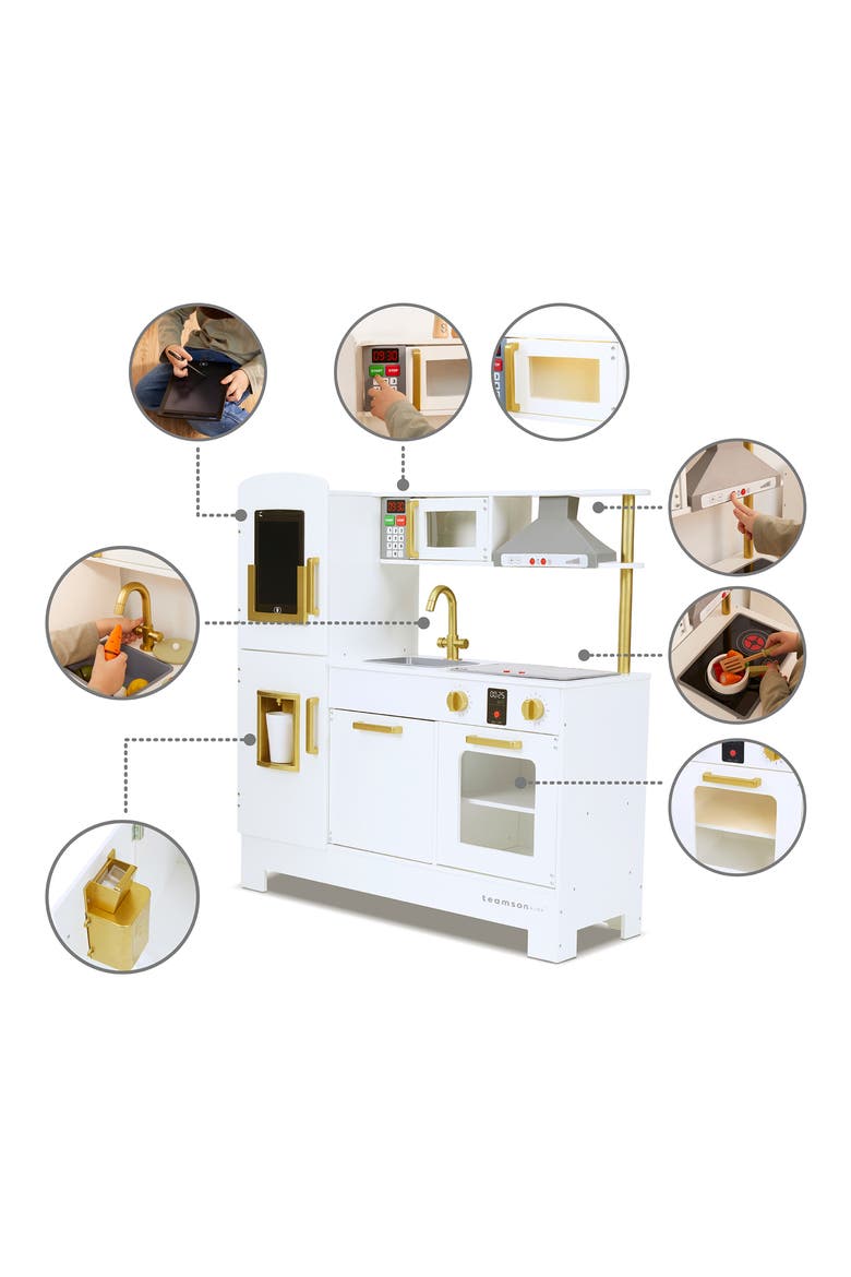 Little Chef Munich Classic Kitchen Playset, Alternate, color, WHITE