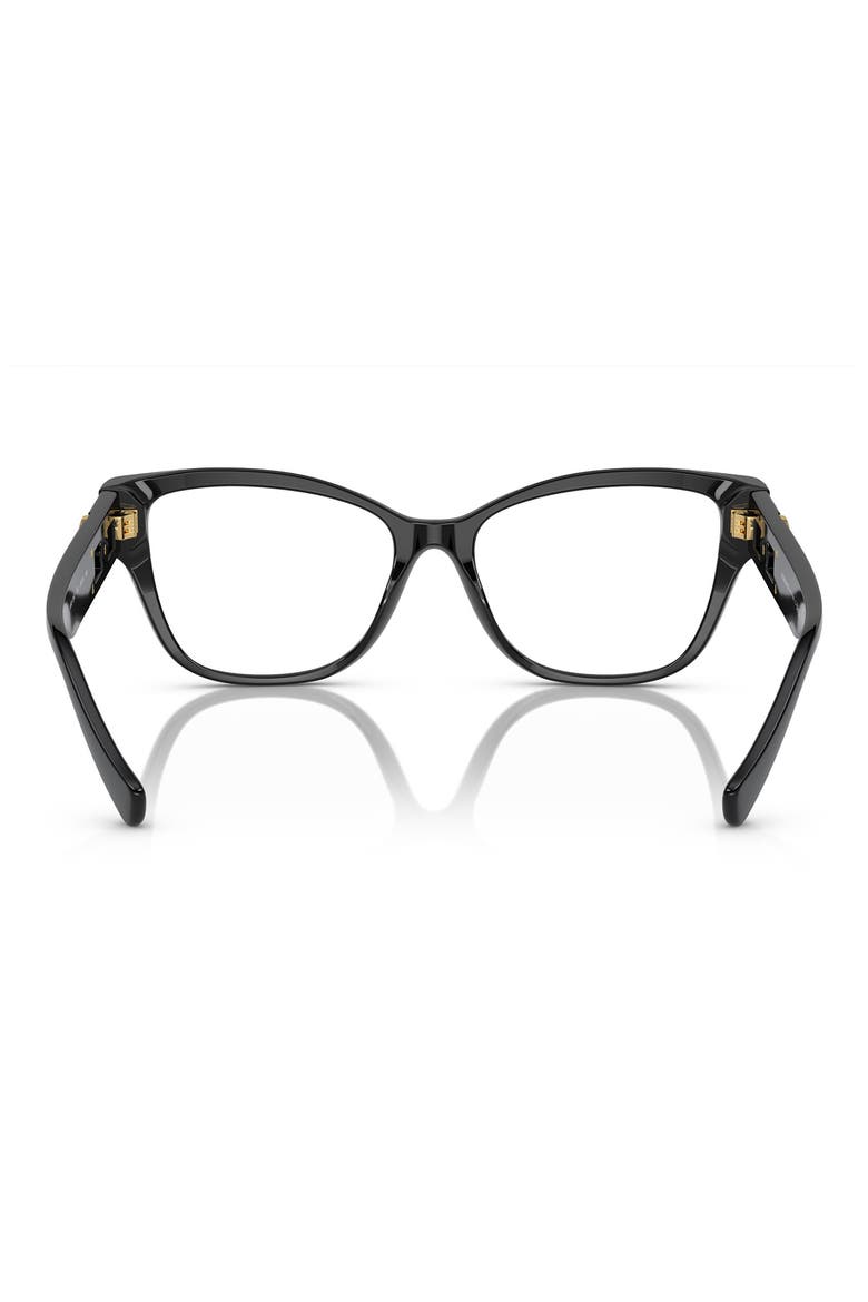 54mm Pillow Optical Glasses, Alternate, color, BLACK