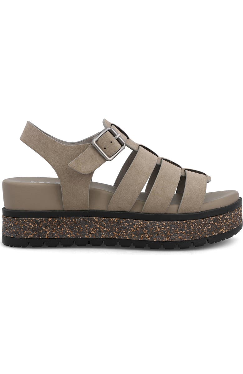 MIA Kaja Platform Fisherman Sandal, Alternate, color, Taupe