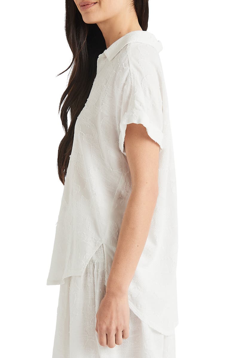 Splendid Kathyrn Jacquard Button-Up Blouse, Alternate, color,