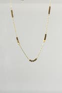Meideya Gold Square Beads Choker