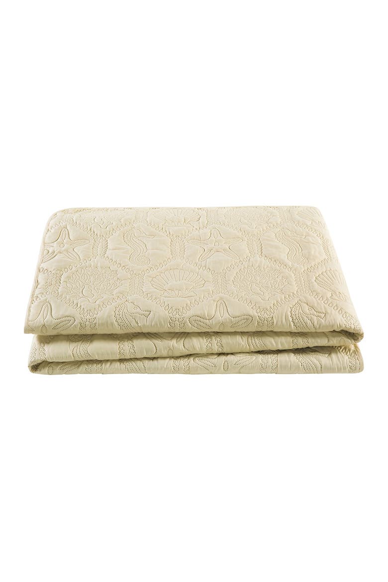 Shore Embossed Quilt Set - King, Alternate, color, TAN
