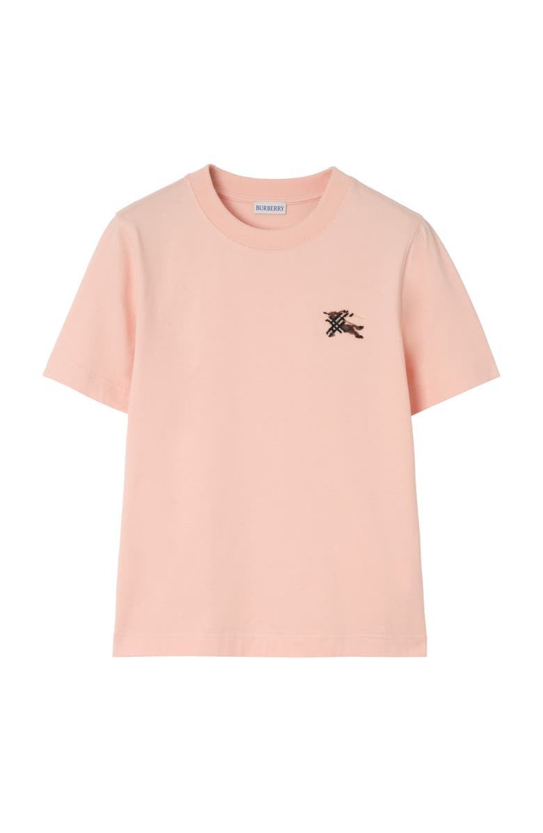 Burberry EKD Check Cotton T-shirt, Main, color, Compact Pink