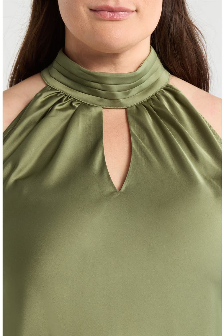Mock Neck Sleeveless Top, Alternate, color, AGAVE