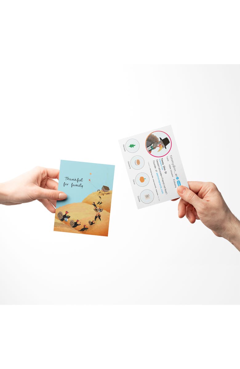 Ramus & Co Turkey Thanksgiving Fall/Autumn Greeting Card Pack Sets, Alternate, color, Multi-Pack