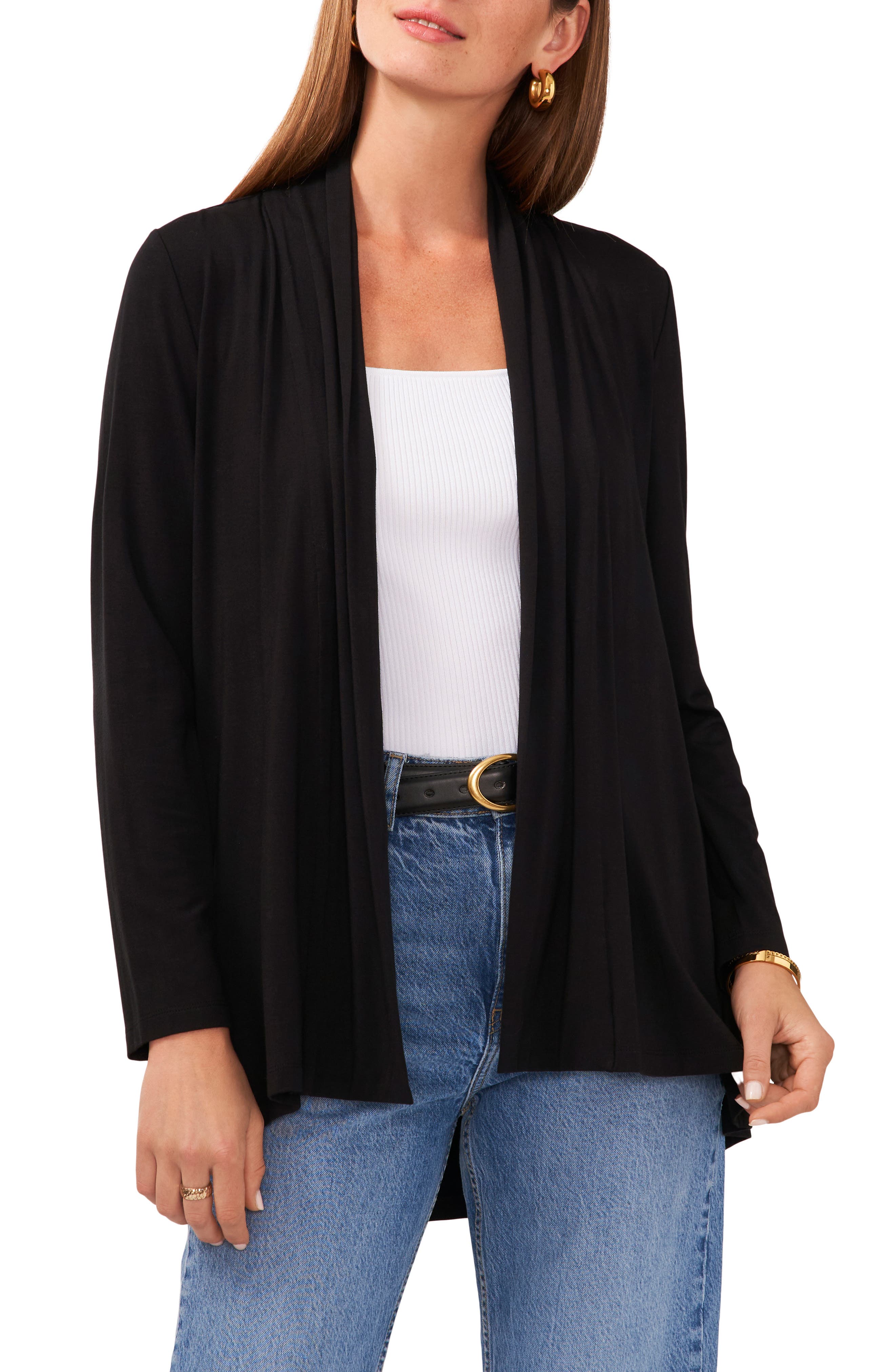 black rayon cardigan