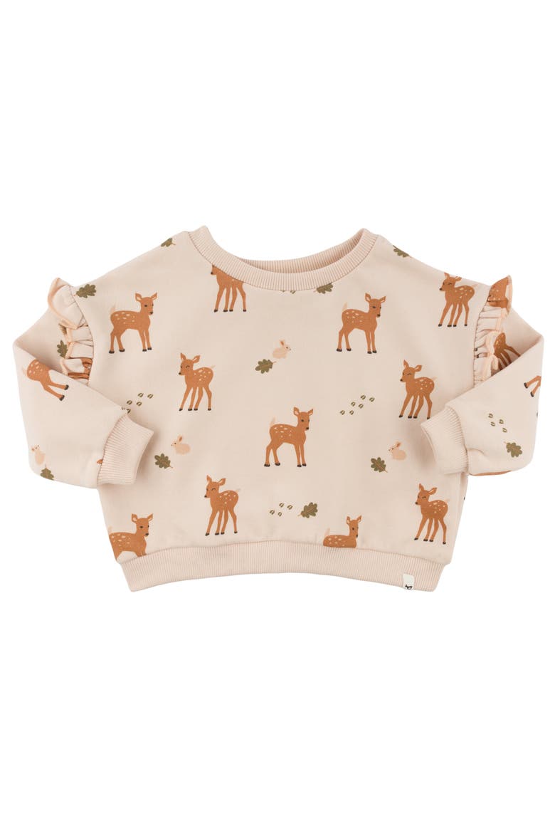 Deer Print Slouch-Toddler, Little Kid, Main, color, Pale Pink