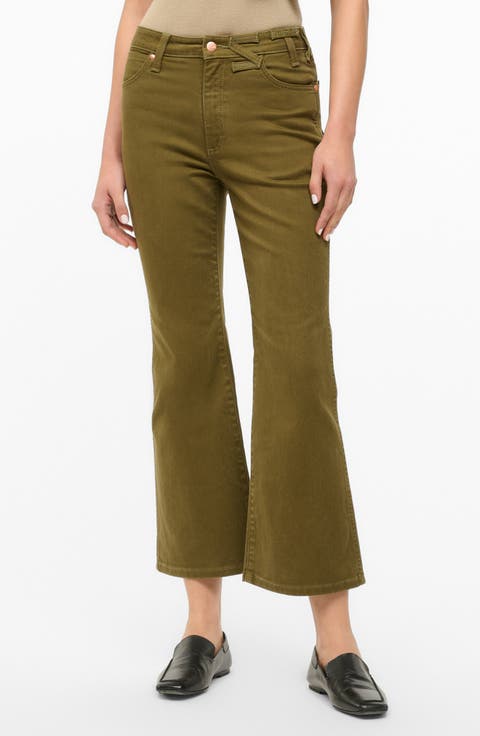 + Wrangler The Cropped Bootcut Jeans (Sergeant Green)